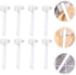 Healvian 8pcs Denture Cleaning Brush Denture Cleaner Set T-Shaped Denture Special Toothbrush Tool Bagged Denture with Hard Heads for Denture Care ...