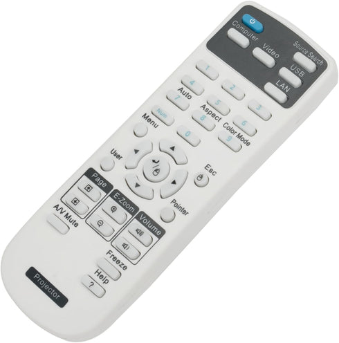 Universal Projector Remote Control Compatible for Epson BrigHtLink,Powerlite Series,Home Cinema,EX/EB/VS/EMP Series Projectors...