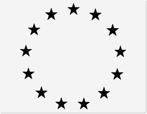 Betsy Ross Stars Stencil Template for American Flag US Star Pattern Memorial Day Stencil for President's Day Decorations Painting on Wood Walls Ar...