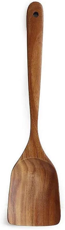 Teak Kitchen Utensils,Wooden Spatula Turner Kitchenware Nonstick Pan Cookware Natural Utensils Handcrafted Cutlery Tool (Brown)...