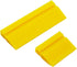 ECOmorning 2-Piece DIY Mini Squeegee Set - Soft Silicone Window Tint Squeegee for Glass, Mirror, Shower - Yellow (4.7in x 1.9in, 2.4in x 1.9in)...