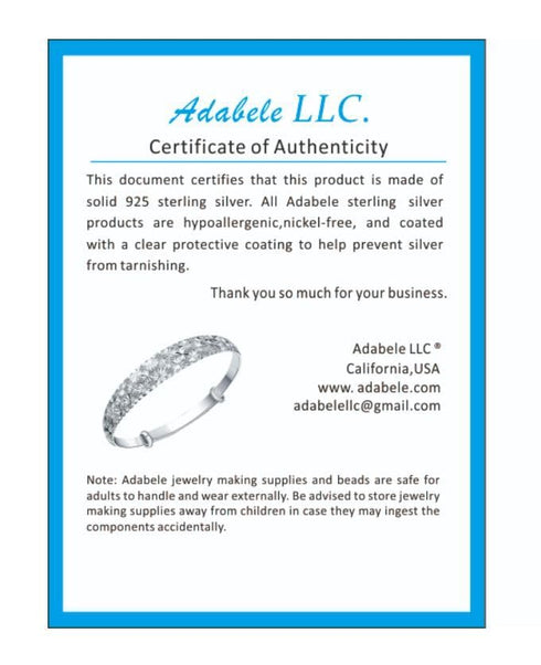 Adabele 5 Feet Authentic Sterling Silver Jewelry Wire Dead Soft Round Beading Wire (Thin wire 0.5mm/24 Gauge/0.02 Inch) for Jewelry Making Nickel ...