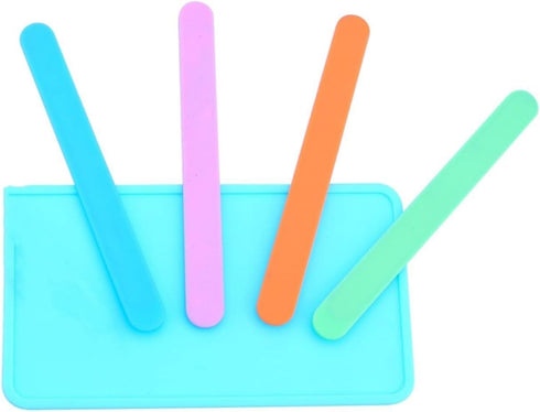 4 PCS Silicone Stir Sticks, Reusable Silicone Popsicle Sticks for Mixing Resin, Epoxy, Liquid, Paint, Making Glitter Tumblers(4-Silicone Stir Stic...