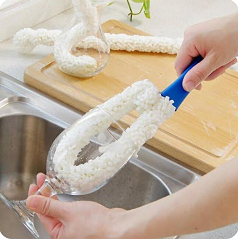 Long Bottle Brush Cleaner for Narrow Neck Bottles, Flexible Foam Bottle Cleaning Brush for Water Bottles, Vases, Baby Bottles, and More...