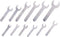 12PCS Single Open Ended Wrench Set Silver Flat Spanner Combination 1.5mm Ultra Thin Repair Tool for Limited Space Conditions...