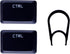 Replacement Mechanical Gaming Keyboard Left and Right CTRL keycap for logitech G610...
