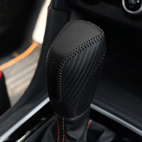 JINZHAO Auto Car Leather Gear Shift Knob Cover for Subaru Crosstrek Forester Impreza Legacy Outback Accessories (C)...