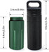 SENHAI Air-Tight EDC Accessory Case Waterproof Pill Capsule Fob Bottle, 2 Pack Aluminum Outdoor Dry Containers Match Seal Storage Case, with 2 Loc...