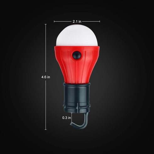 LED Camping Tent Lantern, Portable Outdoor Waterproof Emergency Light Bulb, Battery Powered with Clip Hook, Super Bright, for Hiking, Party?Campin...