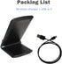 Wireless Charger, 15W Fast Wireless Charging Station with Sleep-Friendly Adaptive Light Compatible with iPhone 14 13 12 Pro XR XS 8+ Samsung Galax...