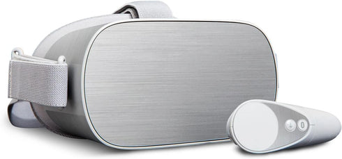 MightySkins Skin Compatible with Oculus Go Mobile VR - Cold Steel | Protective, Durable, and Unique Vinyl Decal wrap Cover | Easy to Apply, Remove...