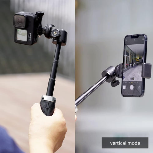 Extension Pole Tripod, Mini Selfie Stick Tripod Stand Handle Grip for Webcam iPhone Samsung Smartphone Gopro DJI Pocket Canon Sony Cameras Vloggin...