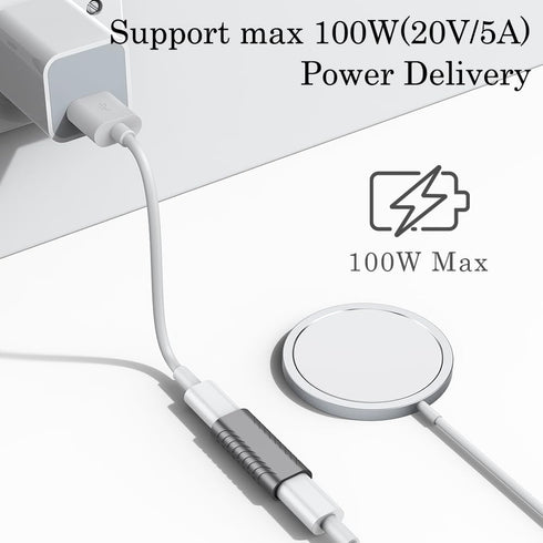AuviPal USB C Coupler (2 Pack), USB Type C Female to Female Adapter Extender Support up to 40Gbps Data Transfer, 100W Power Delivery and 8K@60Hz V...