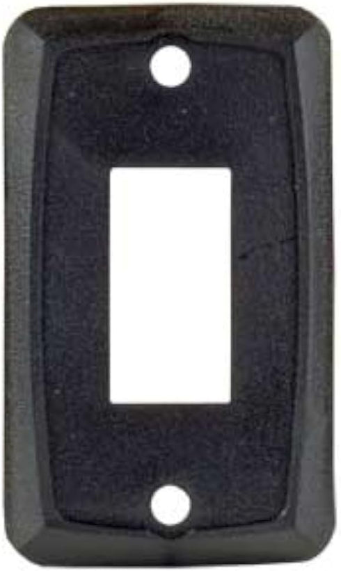 JR Products 12851-5 Black Single Switch Wall Plate, (Pack of 5)...