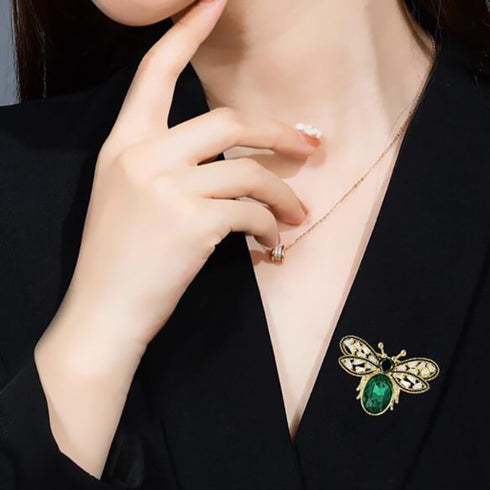 Animal Brooch Pins Set Women Vintage Crystal Enamel Pin Rhinestone Peacock Bee Fish Bird ladybird Cat Retro Insect Shape Pins Jewelry for Men Chri...