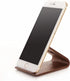 Wooden Cell Phone Stand, Universal Mobile Phone Holder Stand Non Slip Stable Desktop Phone Stand for iPhone, iPhone13,Samsung Galaxy Smartphones, ...