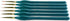 Transon Detail Thin Paint Brush Set 6pcs for Model Minature Craft and Art Painting Green...