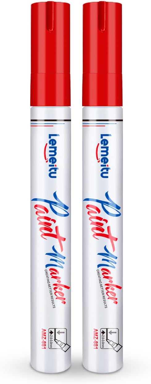 Paint Pens,2 Count Permanent Oil Based Paint Markers,Never Fade Marker Pen,for Office, Art projects, Rock Painting, Ceramic, Glass, Wood, Plastic,...