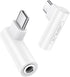 JSAUX 2 Pack Right Angle USB C to 3.5mm Audio Adapter, Type C to Aux Headphone Jack Adapter with 24bit DAC HiFi Dongle Compatible with Samsung Gal...
