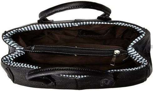 HOXIS Classical Office Lady Minimalist Pebbled Faux Leather Handbag Tote/Magnetic Snap Purse...