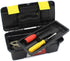 Utoolmart 10-inch Tool Box, Plastic Tool Box with Removable Tool Tray,Organizer and Storage for Tools,Parts,Toys, Art 9.8 x 4.7 x 3.9 inches Black...