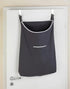 WENKO Laundry Hamper Bag Hanging, Over The Door Basket with Hooks, for Bathroom, Closet, Space Saving Storage, Wall mounted 3.94 x 20.47 x 31.89 i...