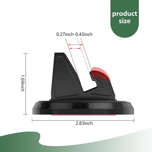1 PC Car Dashboard Cell Phone Holder, 360 Degrees Rotatable Mobile Phone Fixture, Car Navigation Bracket, Car Interior Modification, Universal for...