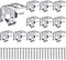 Jetec 6 Pieces Mini Blind Brackets Bracket for Window Blinds, with Screws...