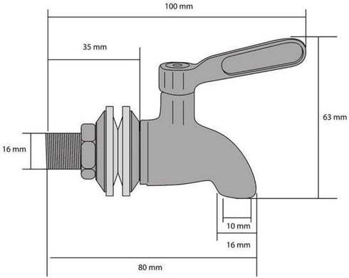 Replacement Spigot Spout for Beverage Dispenser, Solid Stainless Steel Water Dispenser Replacement Faucet with Anti-Clogging Cap Polished Finished...