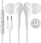 USB C Headphone for Samsung S23 FE S22 S21 S20 A53 A54 Wired Earbuds Magnetic in-Ear Type C Earphone with Microphone Volume Control Bass Stereo No...