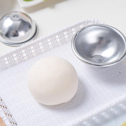 Tofficu 8Pcs Dome Cake Pan - Aluminum Cake Ball Mold - 1.77+2.16+2.55+3.14 Inch Half Ball Cake Pan - Football Cake Pan - 3d Round Shape Cake Mold ...