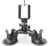 Camera Mount for Car - Camera Suction Mount - Car Mount Triple Suction Cup Mount with 1/4 Threaded Head 360 Degree Tripod Ball Head...