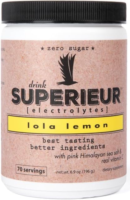 Superieur Electrolytes – Plant Based Electrolyte Supplement w/Sea Minerals for Hydration & Recovery – Keto Friendly, Non-GMO, Zero Sugar, Vegan He...