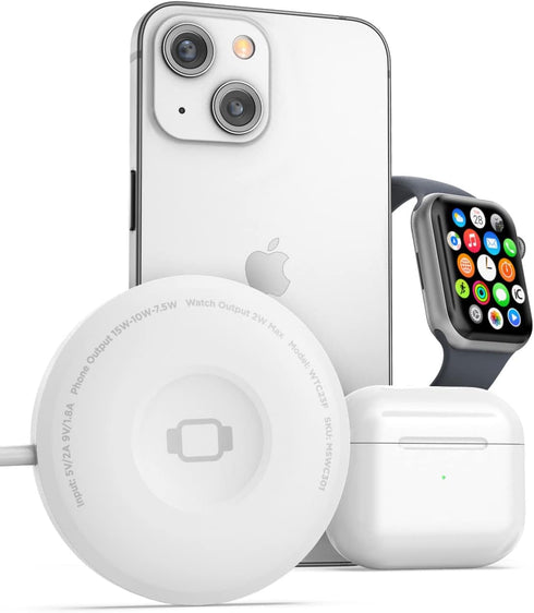 Galvanox 2-in-1 Charger Desinged for iPhone and Apple Watch Combo - Magnetic Dual Sided Charging Compatible with MagSafe (USB C)......