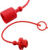 2PCS 1/2 Inch Hydraulic Coupler Male and Female Dust Cap Red Plastic Dust Cap Elastic Tube Cap Suitable for Hydraulic Quick Connect Coupler...