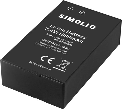 SIMOLIO Rechargeable Li-ion Battery SM-621,SM-621D...
