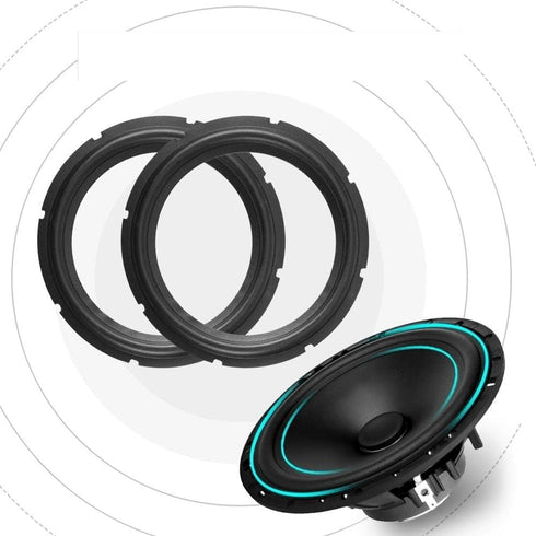 Fielect 10 Inch Black Notch Speaker Rubber Edge Surround Rings Replacement Parts for Speaker Repair or DIY 2pcs...
