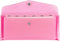 Cash Envelope Wallet with 6pcs Divider with Pockets and 2pcs Monthly Tab Stickers Set Reusable Budget Envelopes Pink Glitter PVC Money Bag Pouch O...