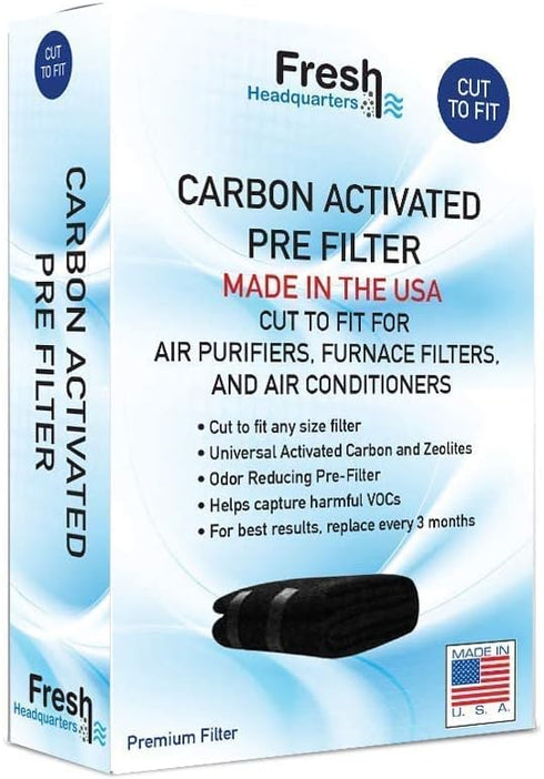 Cut to Fit Carbon Pad Pre Filter Roll for Air Purifiers Furnace Filters Trash Cans and Air Conditioner Filters (1)...