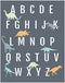 Dinosaur Alphabet Wall Art Print 16x20 Inch Print, Nursery Decor, ABC Poster, Kid's Room Decor, Gender Neutral Nursery Decor, Baby Room Decor, Pla...