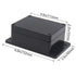 Zulkit Junction Box ABS Plastic Dustproof Waterproof IP65 Universal Electrical Boxes Project Enclosure with Fixed Ear Black 4.5 x 3.5 x 2.2 Inch (...