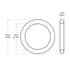 uxcell Fluorine Rubber O-Rings, 6mm OD 4mm ID 1mm Width FKM Seal Gasket for Machinery Plumbing, Green, Pack of 5...