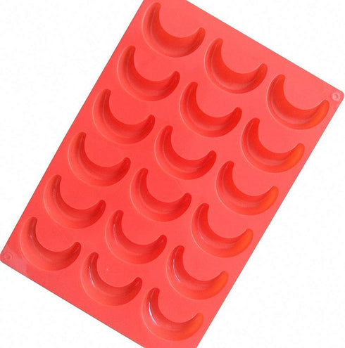 Fewo 2 Pack Moon Ice Cube Tray Silicone Crescent Mold for Chocolate Candy Gummy Jello Jelly Resin Cake Mini Soap Wax Crayon Melt...