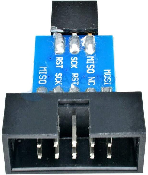 2pcs 10 Pin Convert to Standard 6 Pin Adapter Board F ATMEL AVRISP USBASP STK500 CF...