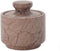 3" x 3" marble salt celler with lid 3.5oz, herb pot & candy bowl for modern kitchen countertop, trinket jewelry dish decorative container (Marinar...