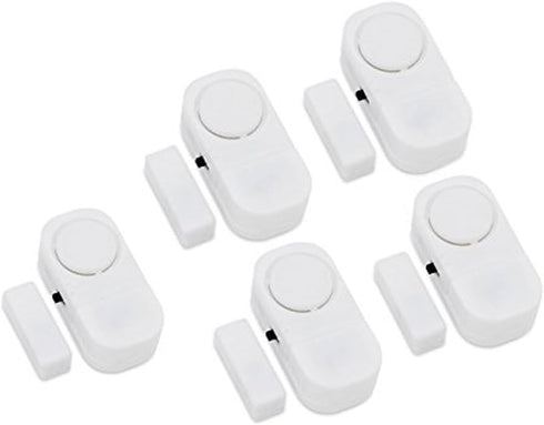 Wireless Entry Home Door Window Burglar Alarm-Safety Security Alarm System Magnetic Sensor (Pack of 5) 1...