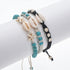 Caiyao Natural Cowrie Shell Turquoise Bead Bohemian Bracelet Handmade Braided Wax Rope Women Adjustable Starfish Anklet Beach Parties Jewelry...