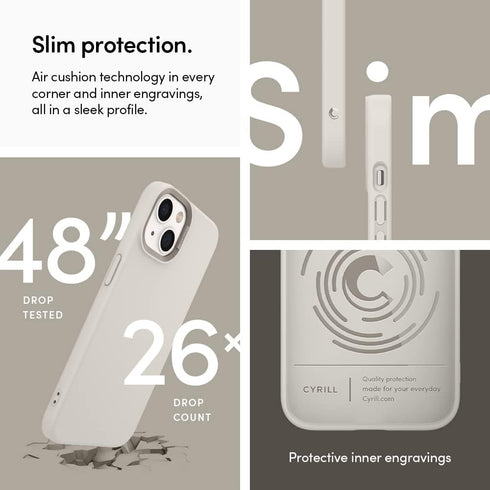 CYRILL Color Brick Designed for iPhone 13 Case (2021) - Cream...