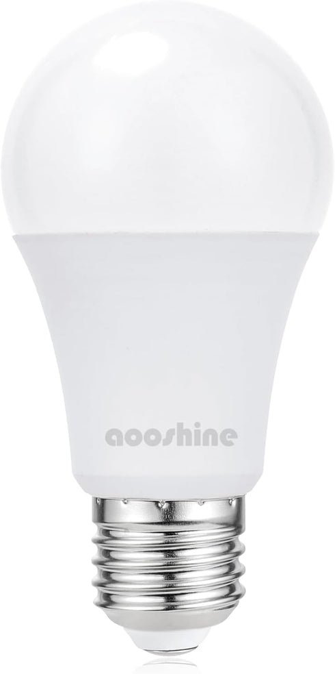 aooshine A60 E26 LED Light Bulb - 3 Color Temperatures (3000K/5000K/4000K), E26 Standard Medium Base, Non-Dimmable, 1 Pack, 120Volts 9Watts LED Bu...
