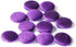 Round Handmade Buttons 12 Purple Button Dupion Fabric Covered for Sewing Scrapbooking Clothes Craft...